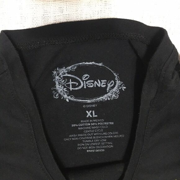 DISNEY | Peter Pan Girls Muscle Tank Top Size XL Black & Yellow Curved Hem Summe - Picture 3 of 9